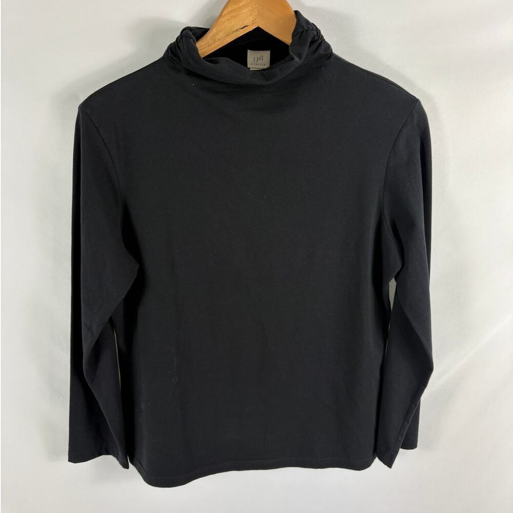 J Jill Stretch Black Turtleneck Size Small